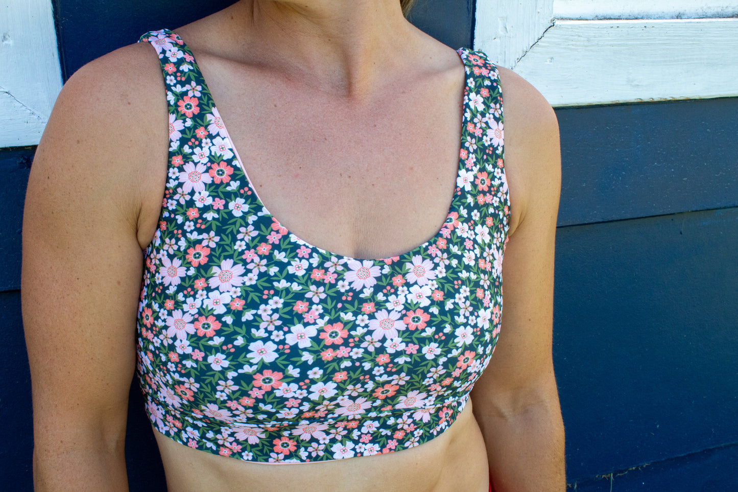 Luna Top: Reversible Peachy Petal/Peach