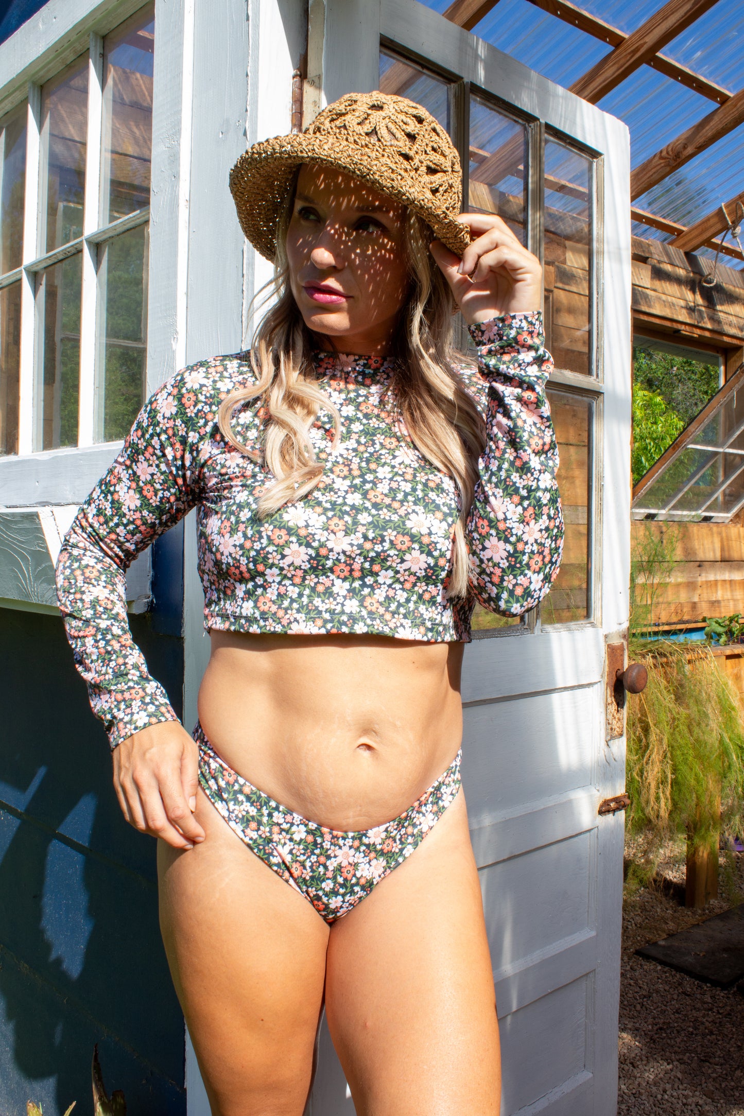 Luna Bottoms: Reversible Peachy Petal/Peach