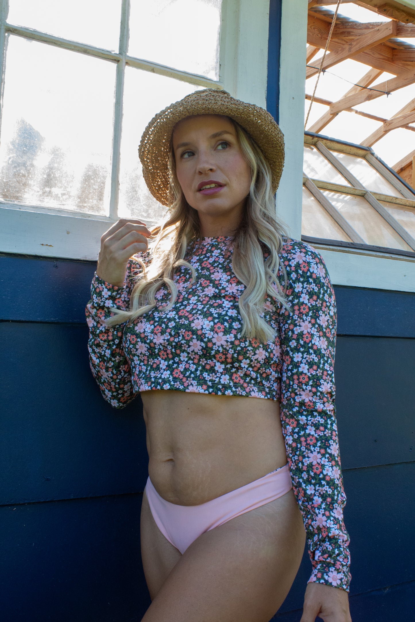 Luna Bottoms: Reversible Peachy Petal/Peach