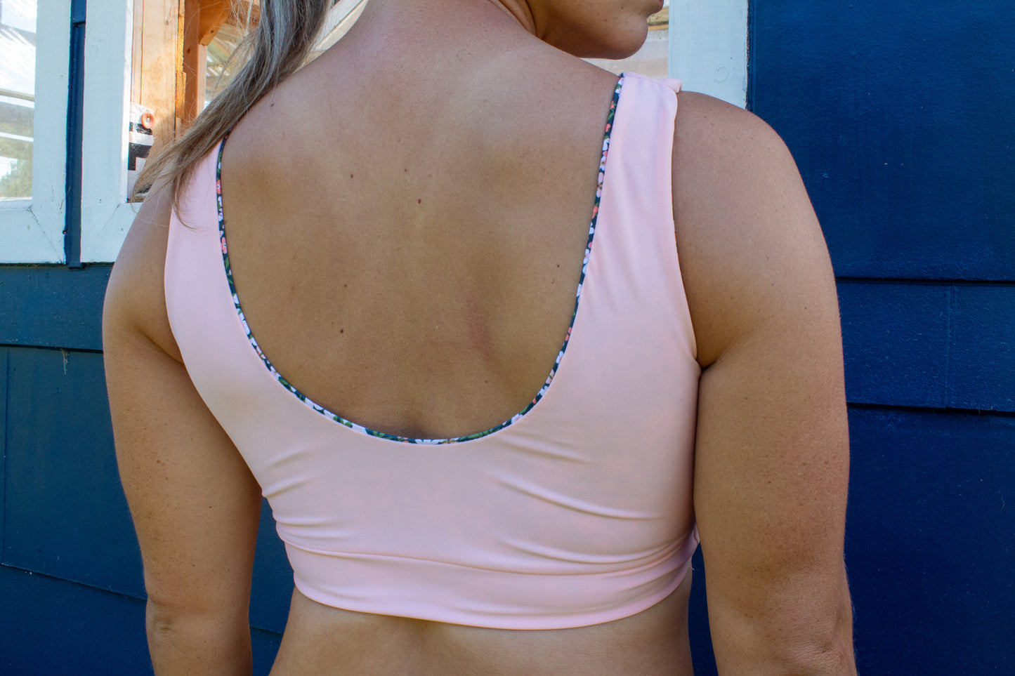 Luna Top: Reversible Peachy Petal/Peach