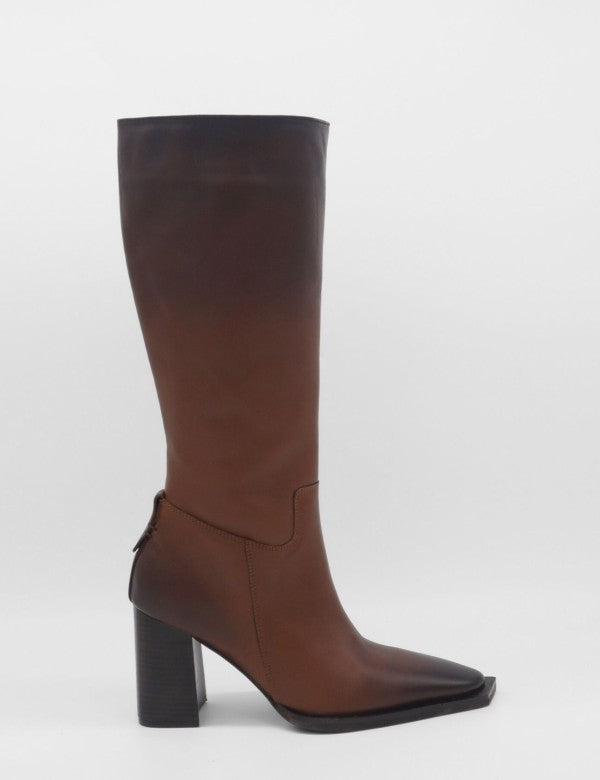 Stivali Alta Aged Brown Knee High Boot
