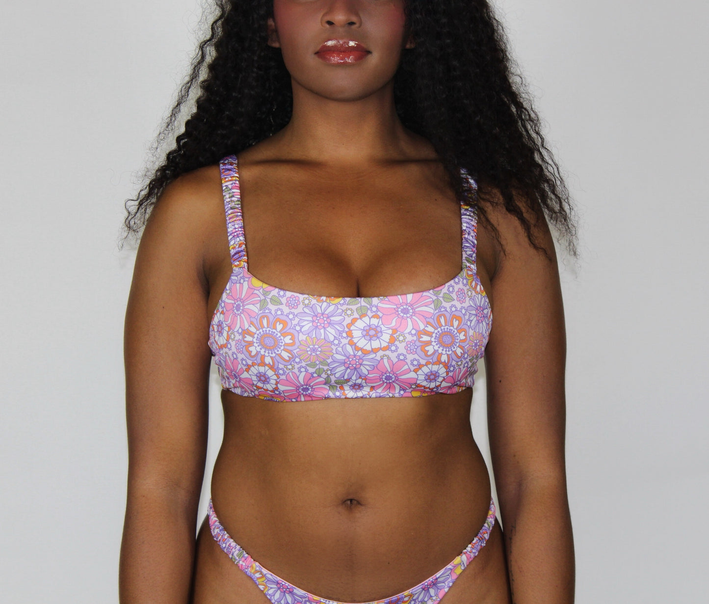 Diane Top: Lavender Floral