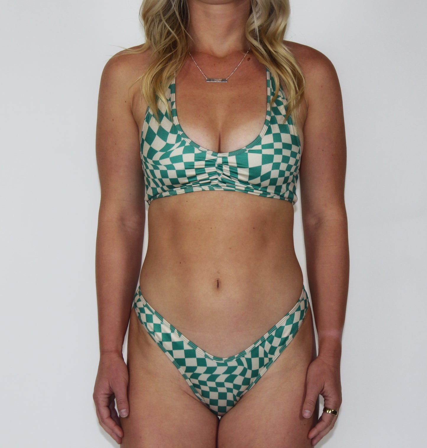 Tiffany Top: Checkered Wave